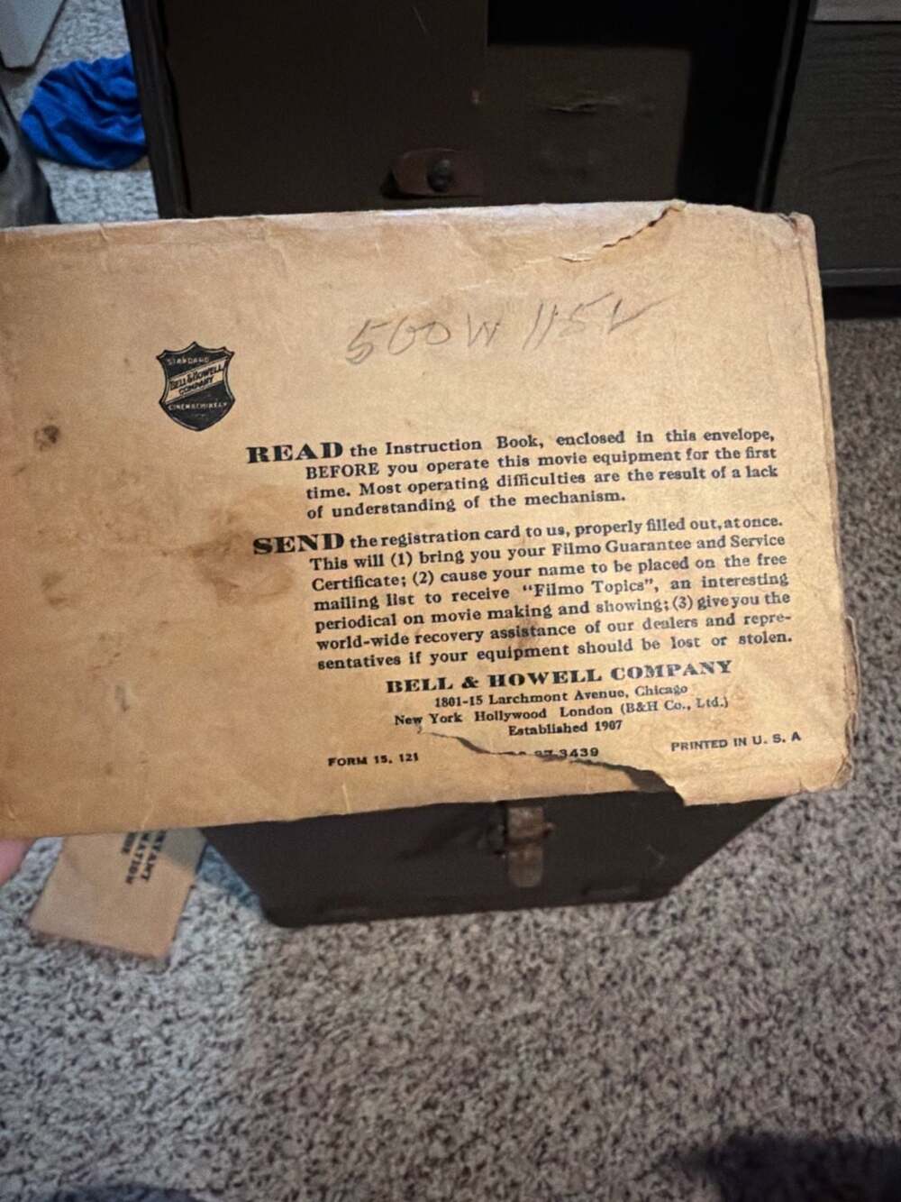 1934 Bell & Howell Early 8mm Film Projector - Antique Regent Model - Perfect Con - Picture 9 of 12